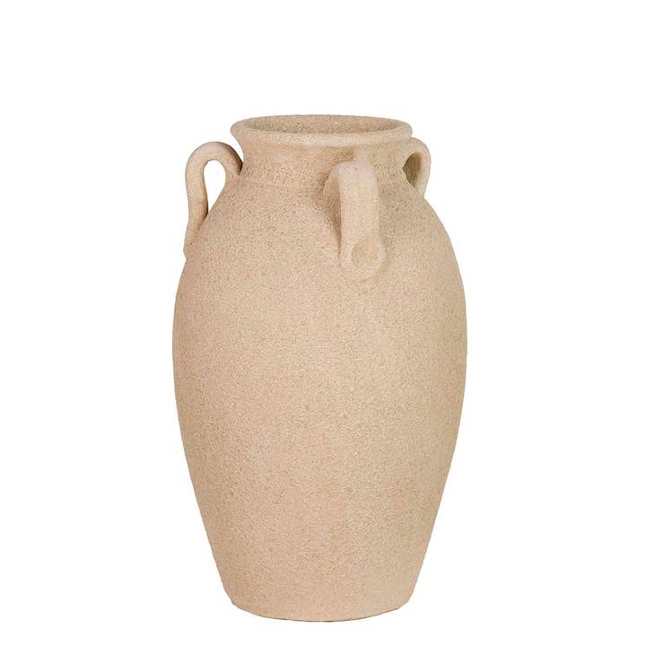 Vaas Keramiek Bruin 22X22X30 cm_168805 voor wholesale door Garpe Interiores - GARPE GROUP - GARCÍA PÉREZ Y CÍA S.L.-
