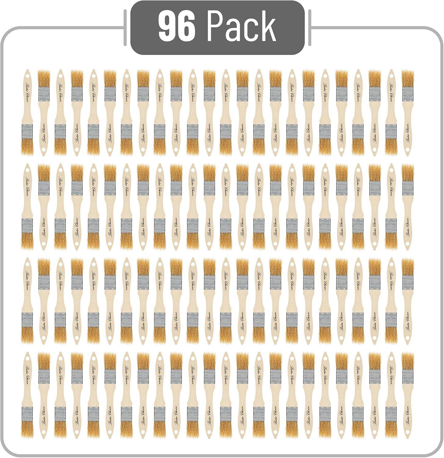 Bates Choice - Wholesale Paint/Wax Brush - Chip Paint Brushes, 1 Inch, 96 Pack1