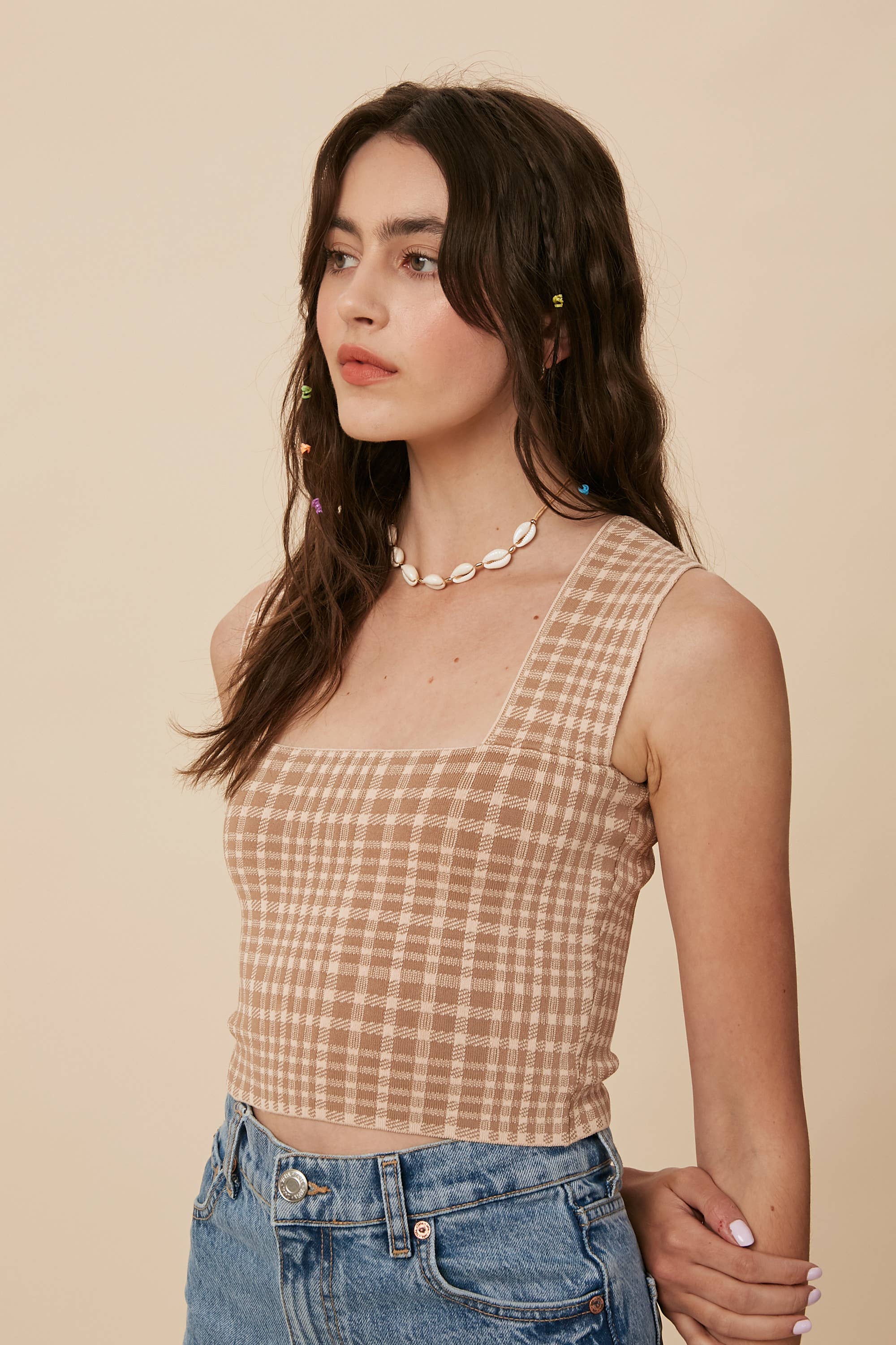 Listicle - Vente Sous-vêtements sculptants – femme - Brami en tricot à carreaux27