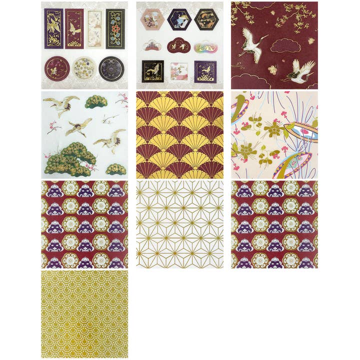 Wrapables.com - Wholesale Washi Tape - Wrapables Decorative Gold Foil Washi Tape and Sticker Set61
