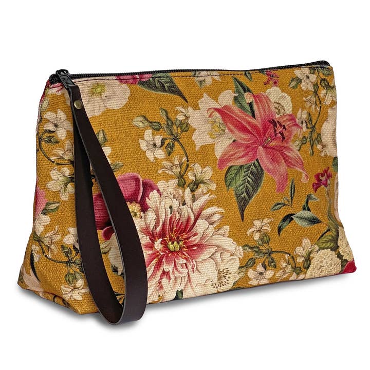 Vintage Garden Ochre toilettaske for engroshandel hos Barceloning