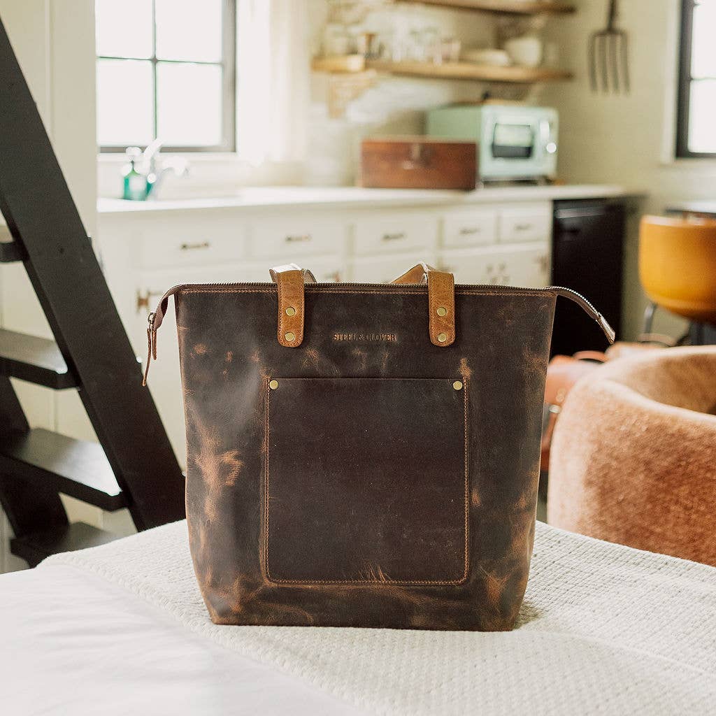 Steel & Clover - Wholesale Tote Bag - Women's - Watino Leather Tote7