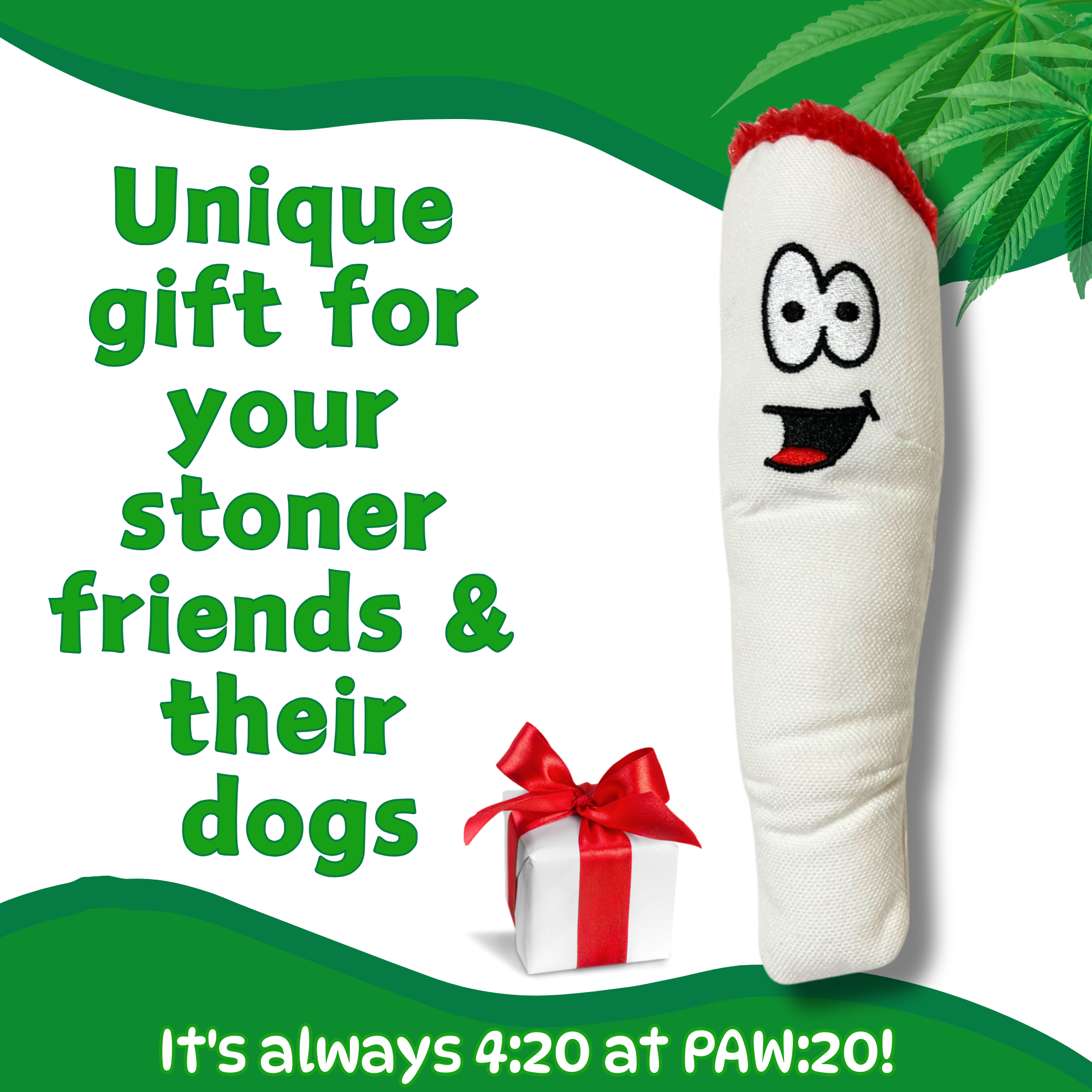 PAW:20 - Wholesale Pet Squeaky Toy - Dog - Jay the Joint, Parody Plush Squeaker Dog Toy4