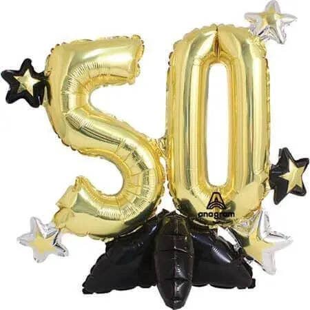 Celebrate 50th Birthday Mylar Balloon for wholesale by Party Expo, LLC