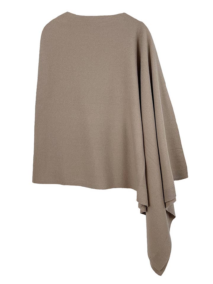 Hana - Wholesale Poncho - Women's - Solid Scarf Poncho17