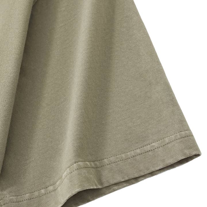 YUDAE - Wholesale Screen Printed T-Shirt - Unisex - Inhale/Exhale Vintage Washed Boxy T-Shirt11