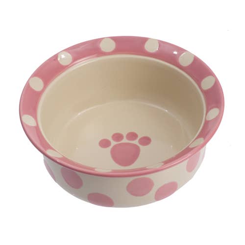 Polka Paws Pink, 2 tazas para venta al por mayor de PetRageous Designs
