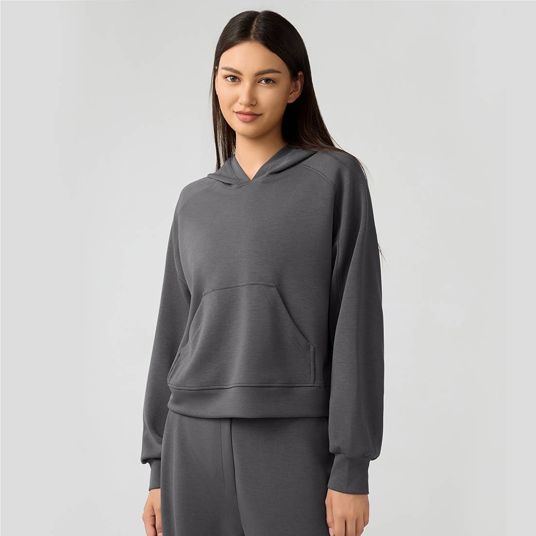 Sodalemon – wholesale Hoodie – Women's – Women Fitness Outdoor Loose With Pocket Casual Sport Hoodie6