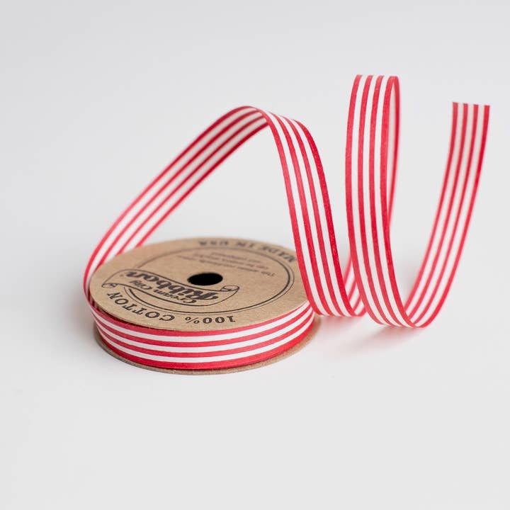Wrappily Eco Gift Wrap Co. - Wholesale Ribbon - Gift Wrapping - Natural Cotton Curling Ribbon - Stripes & Dots3