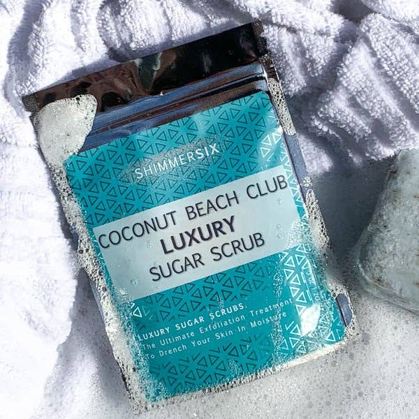 Coconut Beach Club Luxury Scrub for wholesale by Glam Game Beauty