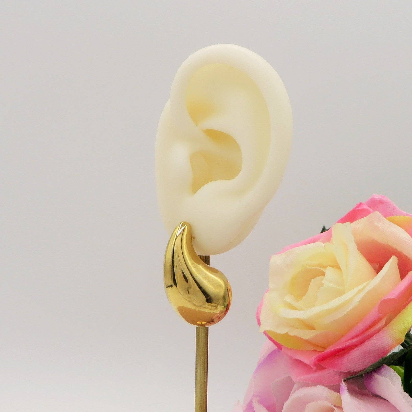 Daemon srls – Engroshandel Hængeøreringe og creoløreringe – DROP 4 størrelser - rustfrit stål ~ par tunge dråbeøreringe3