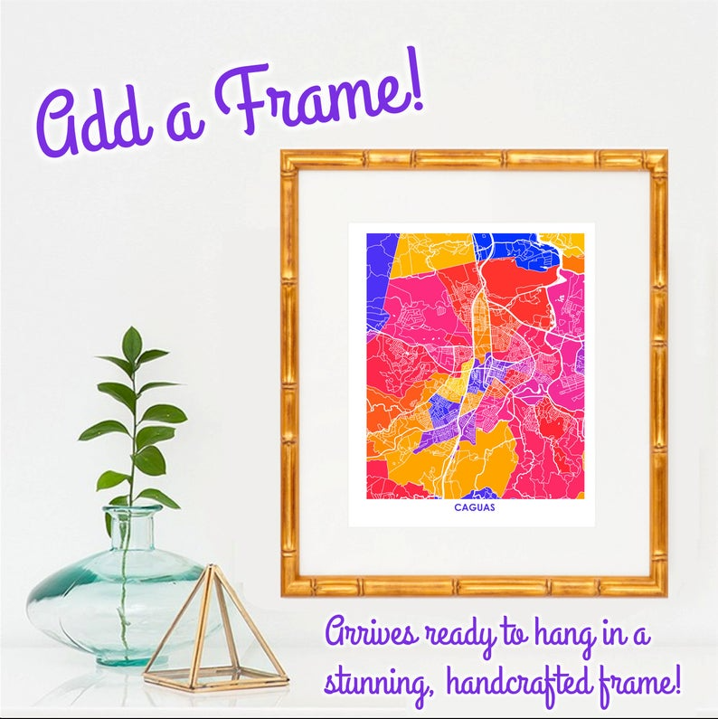 Juanita's Adventures - Wholesale Art Print - Juanitas Caguas Map Print4