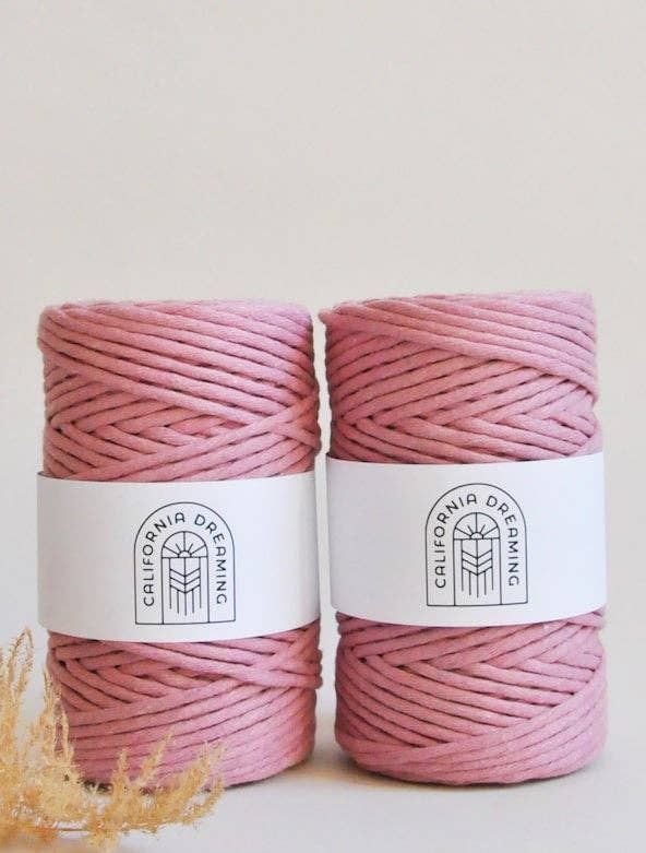 California Dreaming Macrame - Wholesale Yarn - 4mm recycled cotton rope | twisted | 100m8