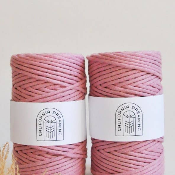 California Dreaming Macrame - Wholesale Yarn - 4mm recycled cotton rope | twisted | 100m8