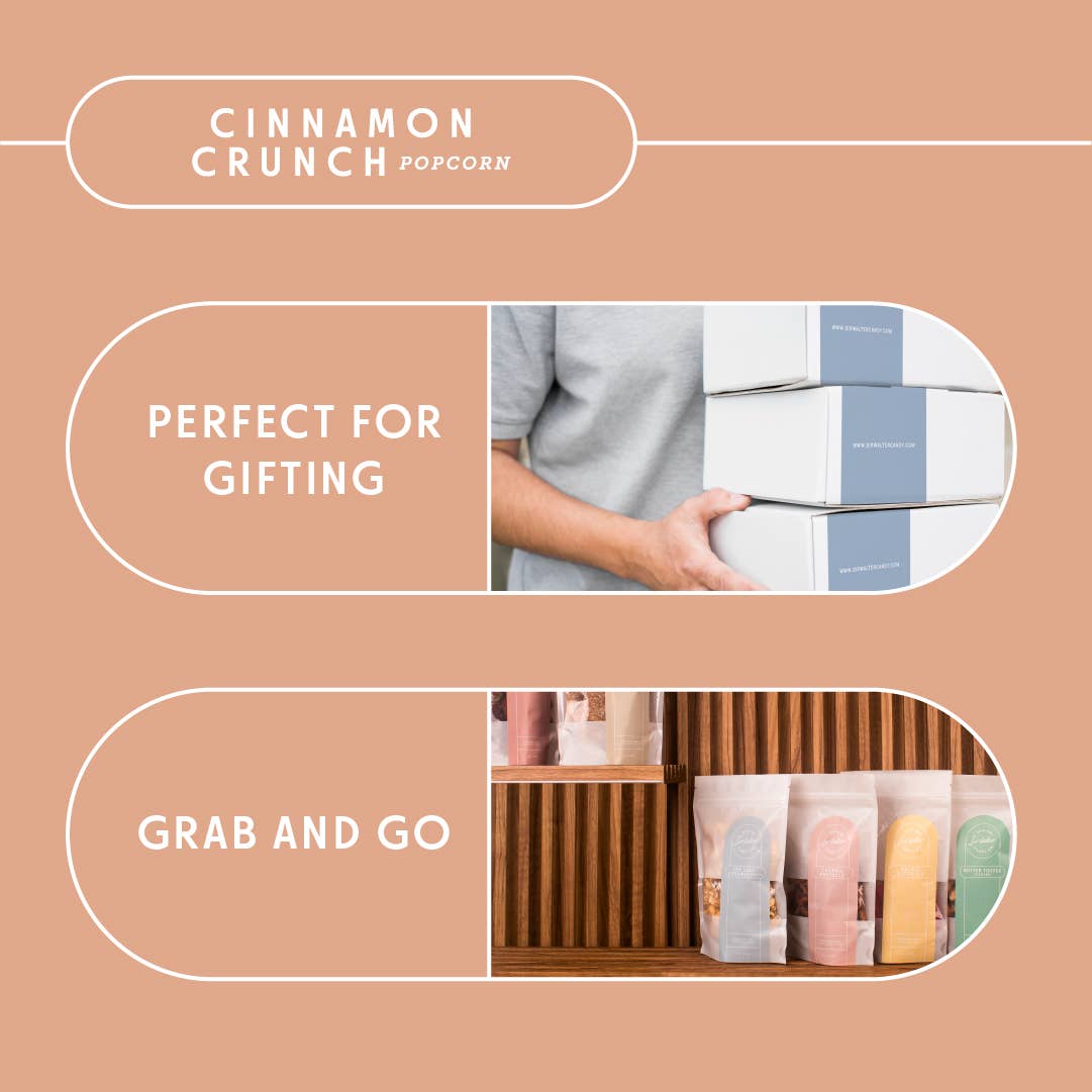 Sir Walter Candy Co. - Wholesale Popcorn - Artisanal Cinnamon Crunch Popcorn - Sweetly Spiced6