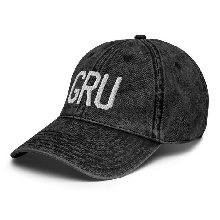 GRU Sao Paulo Brazil Cotton Twill Cap for wholesale by YHM Designs