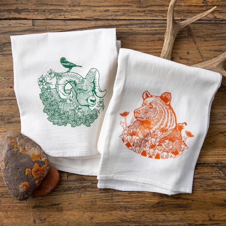 Lodge Køkkenhåndklædesæt – Naturinspireret Bomuldslinned for engroshandel hos Two Little Fruits