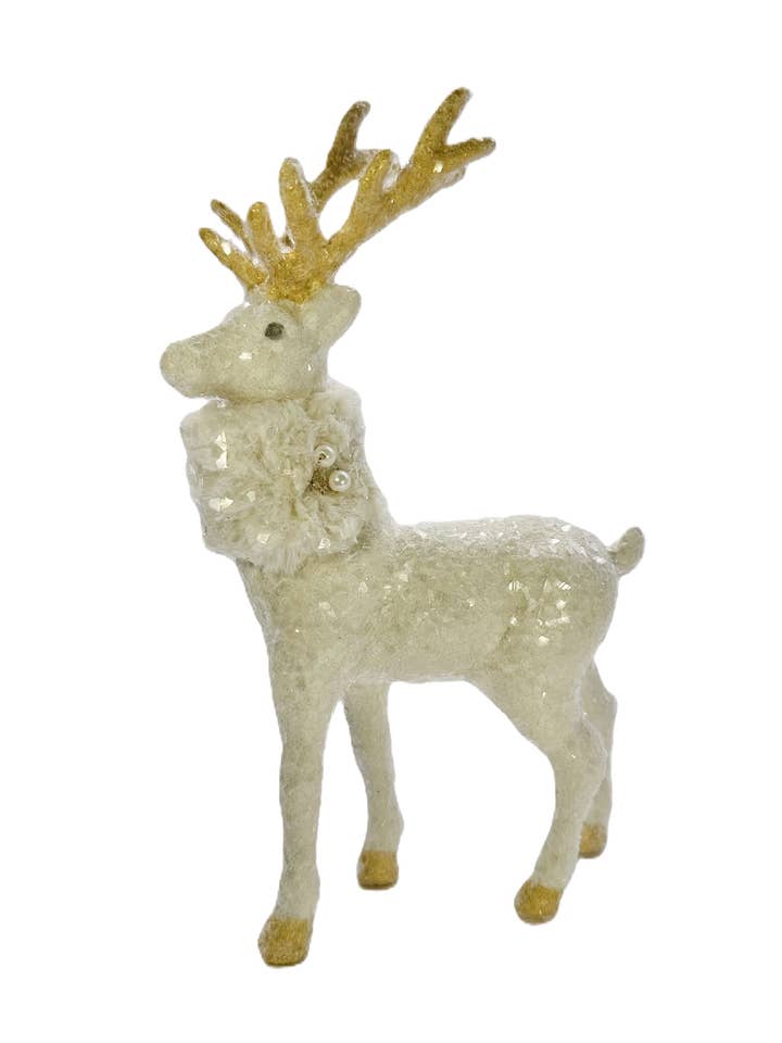 Blitzen com Hastes Douradas - Creme por atacado de Sherri's Designs