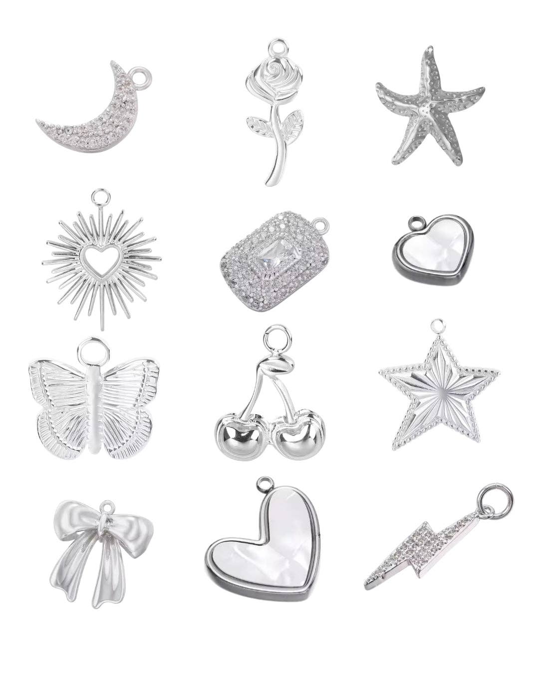 Coco Luna Collection - Wholesale Individual Charm/Pendant - Silver Charms - Charm Bar 88