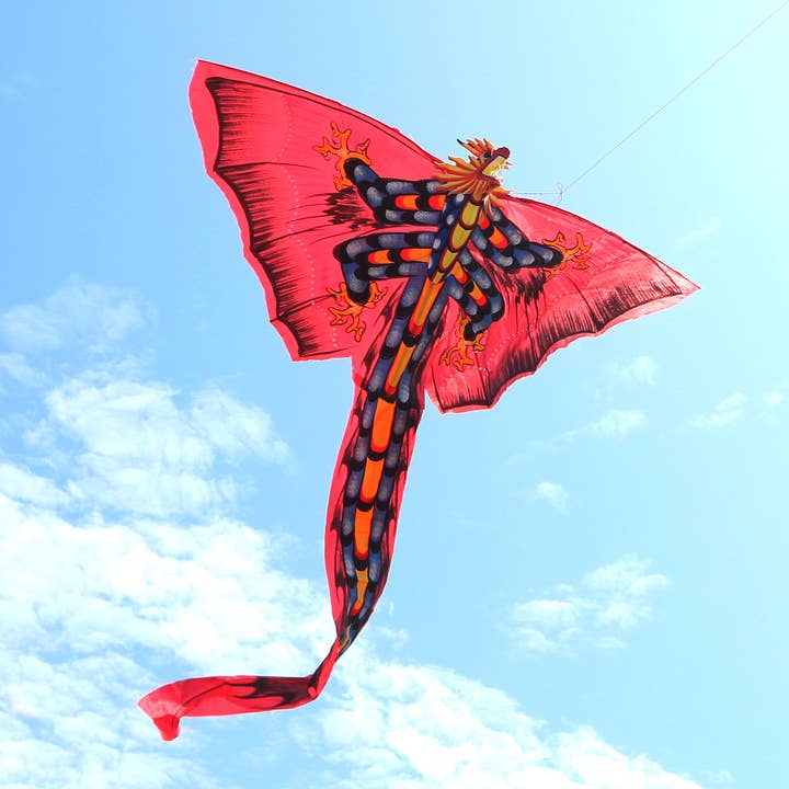 3D Dragon Kite Wall Decor Nylon Assorted Colors - 60" x 40" for wholesale by OMA - Eclectic Home