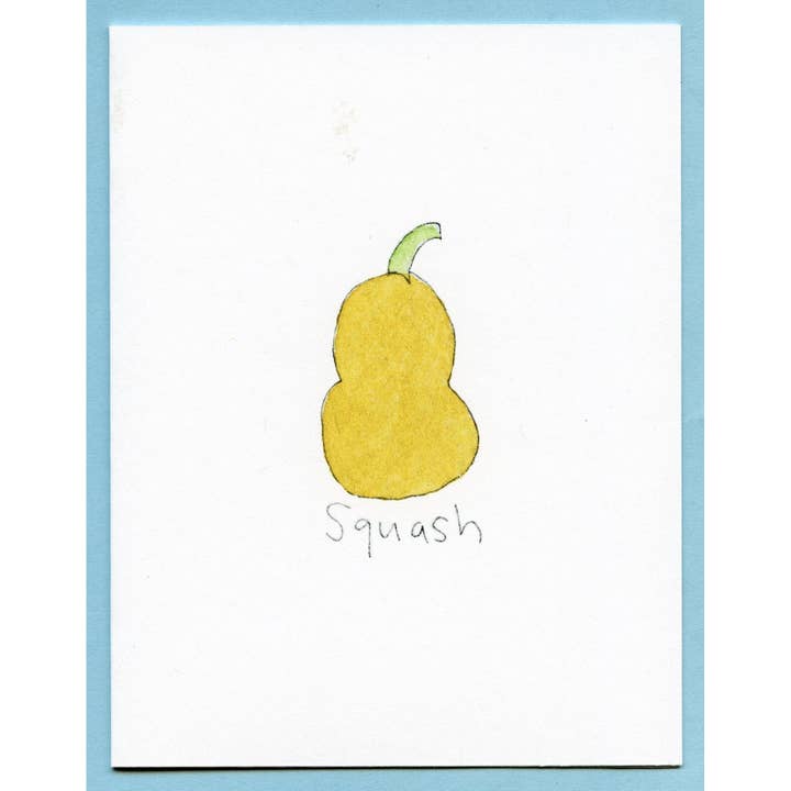 Zucchini Fish - Wholesale Everyday Greeting Card - Squash