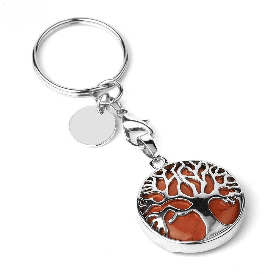 Mio Queena - Wholesale Keychain - Women's - Multi-style Tree of Life Pendant | Natural Stone Keychain27
