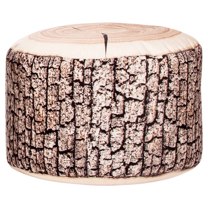 Gouchee Dotcom Wood Ottoman Brown for wholesale by Gouchee Home