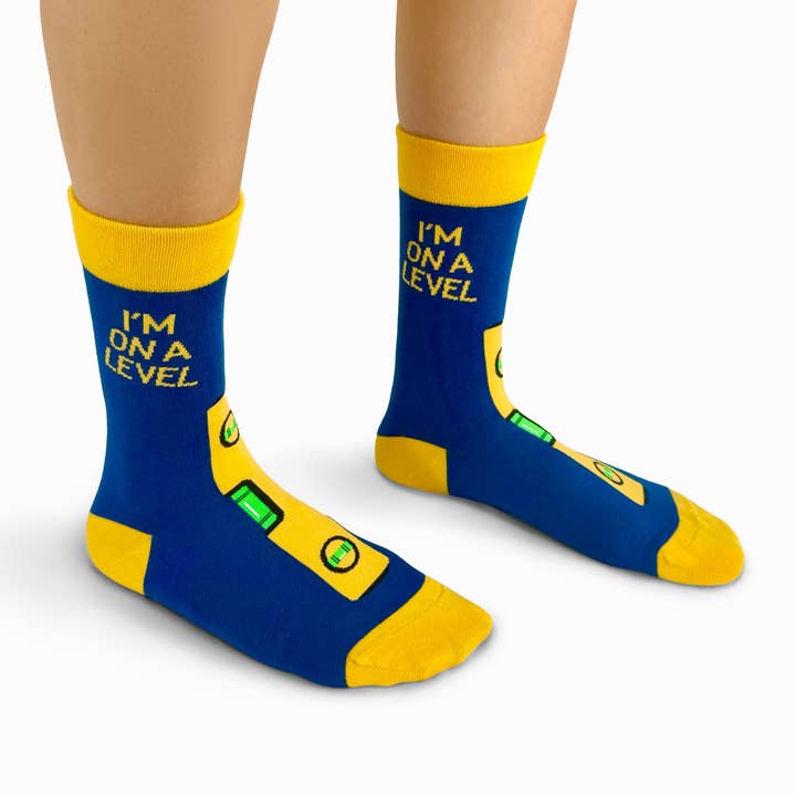Happy Bits Socks – wholesale Socks – Unisex – I'm On a Level Bamboo Socks1