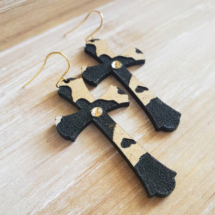 Croce con stampa mucca per la vendita all'ingrosso da parte di Soroza