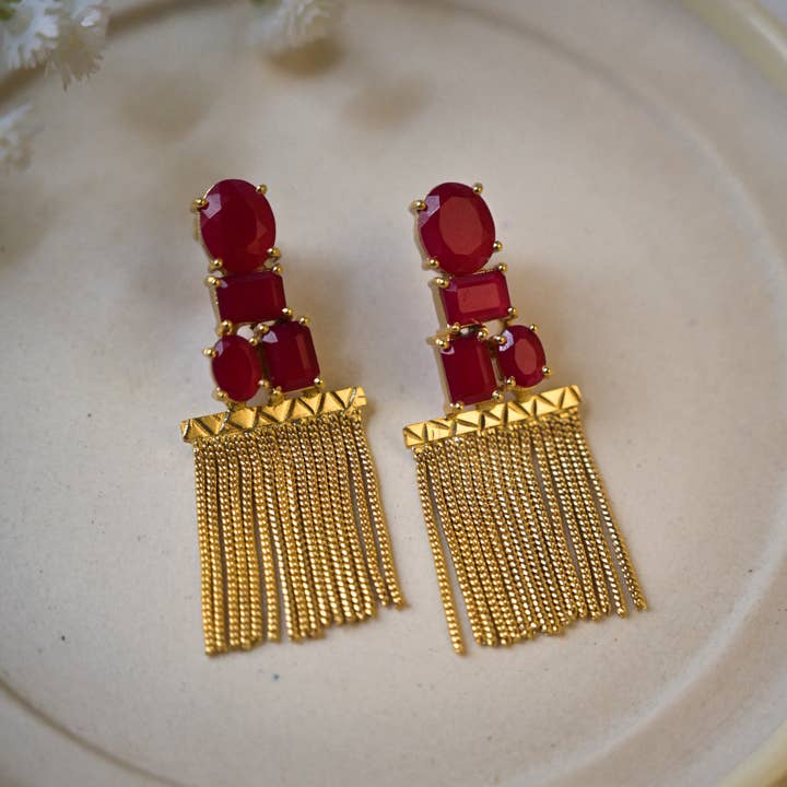 DIORA - Wholesale Dangle Earrings - Labradorite gemstone dangle earrings | Artisanal jewelry8