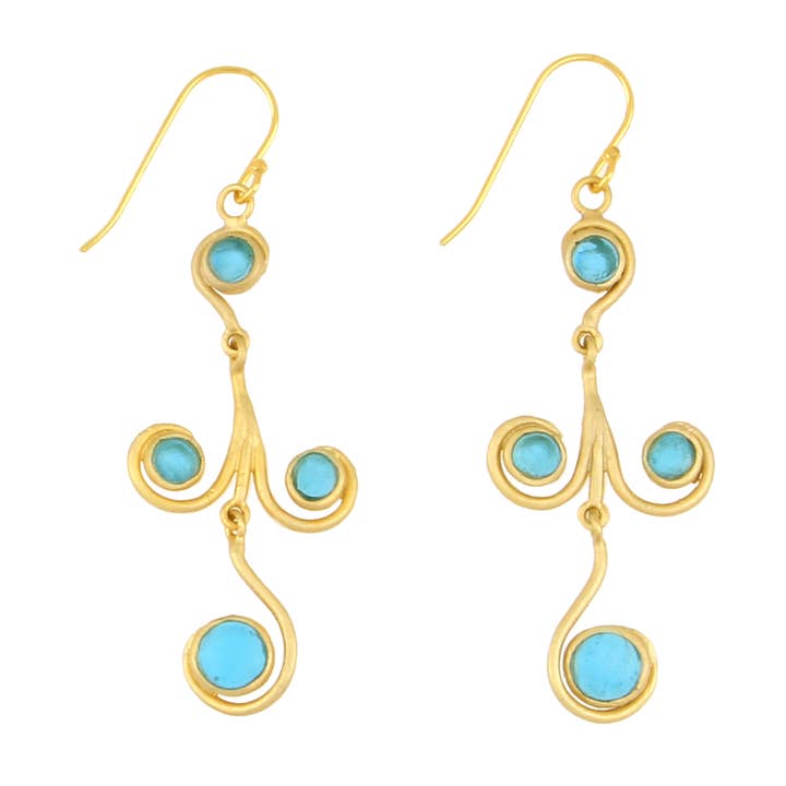 First Kiss Long Wire Earrings for wholesale by Michael Vincent Michaud