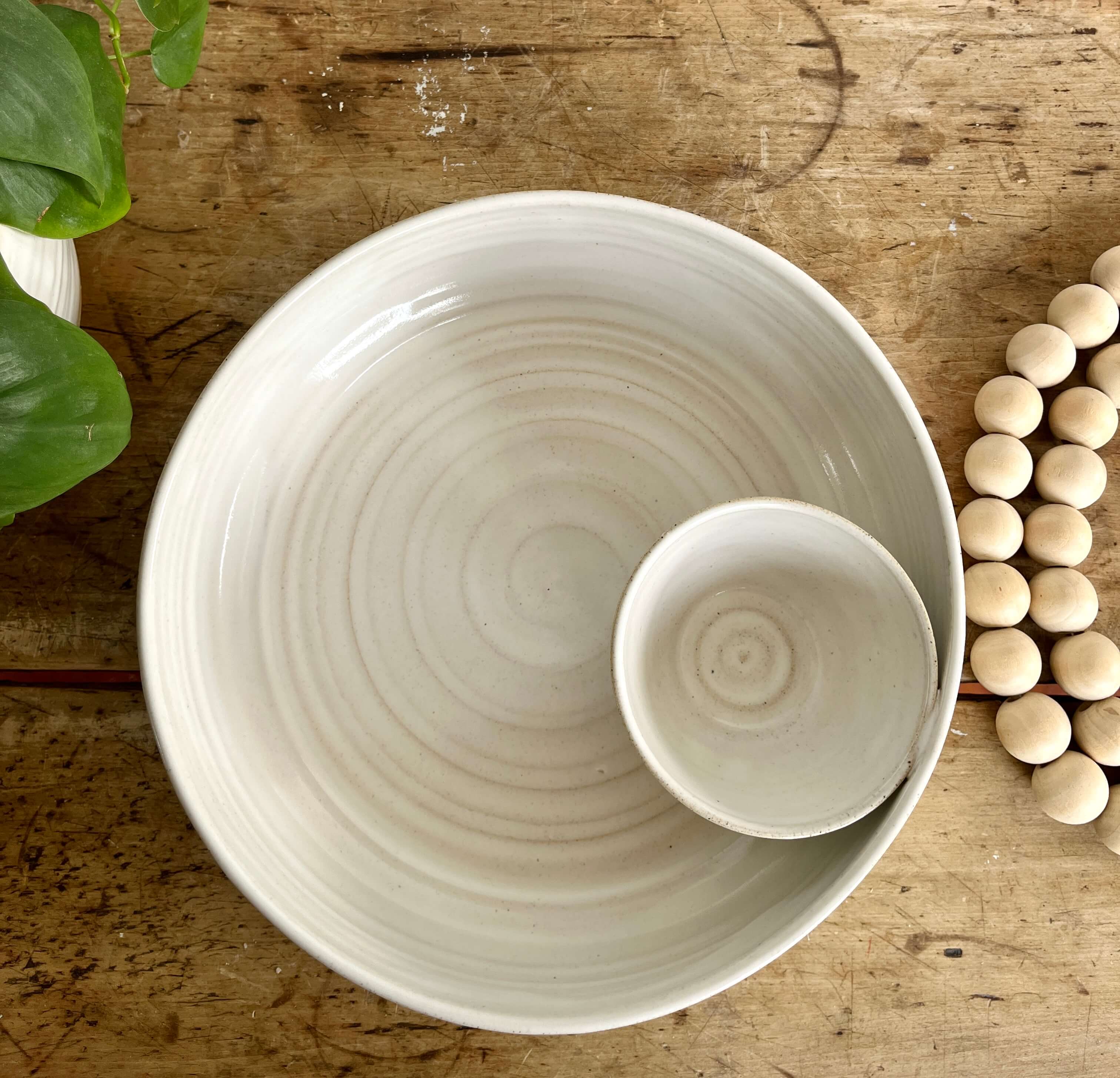 Coastal Clay Co. - Wholesale Serve Bowl - Large Chip And Dip Bowl Large Summer Party Bowl16