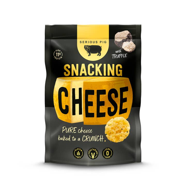 Serious Pig - Wholesale Cheese - Crunchy Snacking Cheese with Truffle (24 x 24g)