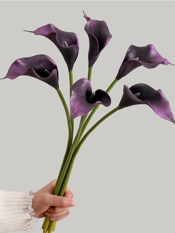 ACNITE(We cover U.S. import duties) - Vendita all'ingrosso Fiori finti - Giglio calla artificiale effetto reale per decorazione casa e fiori decorativi11