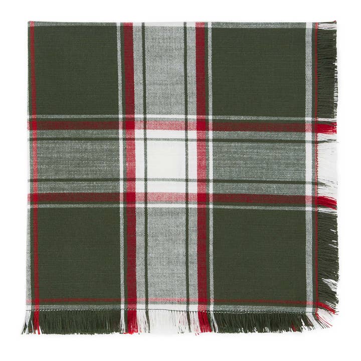 Design Imports - Wholesale Dinner & Cloth Napkin - Deck The Halls Plaid Napkin1