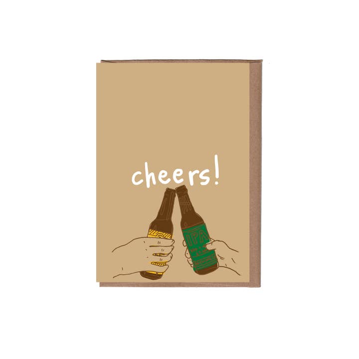 Beer Cheers Mini Note for wholesale by La Familia Green