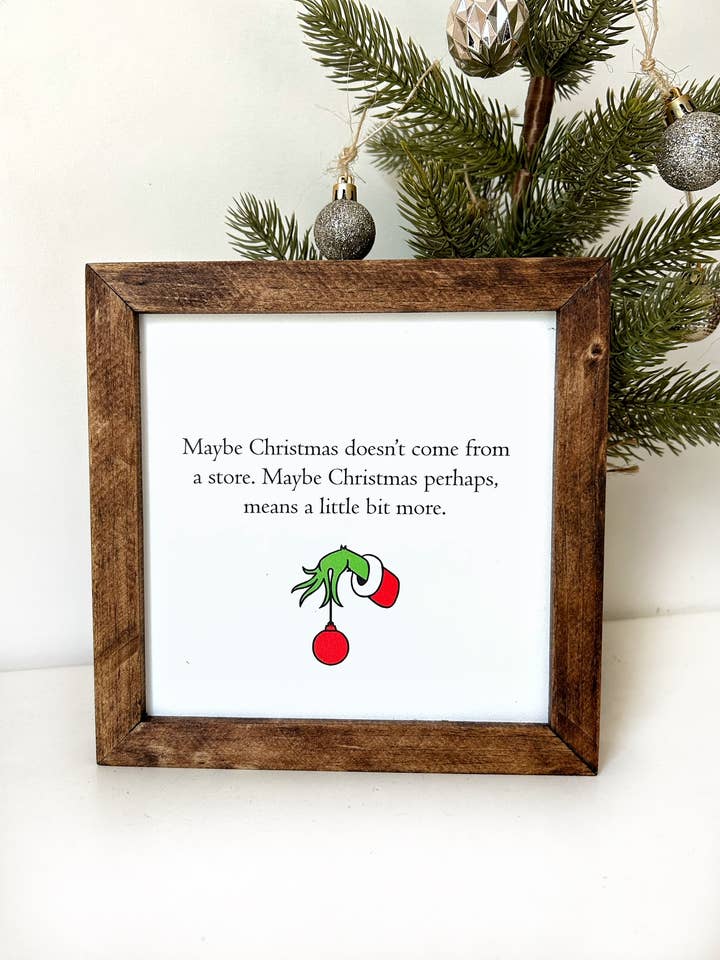 Grinch Quote Sign / Winter sign / Christmas Sign for wholesale by Jordan Station Creations