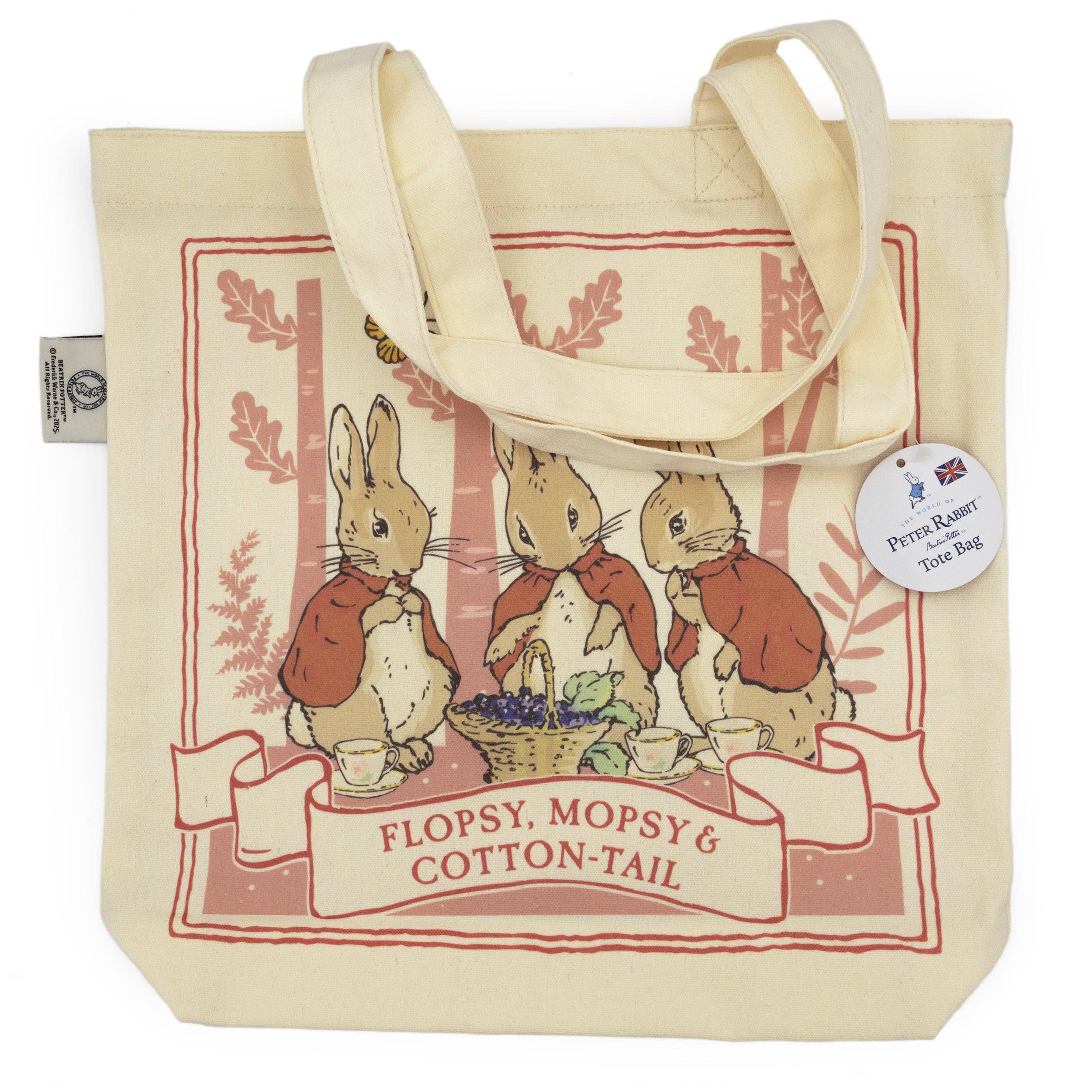 Robert Frederick Ltd – wholesale Tote bag – Women's – Beatrix Potter Flopsy Bunnies Tote Bag – Official Licensed Cotton Bag0