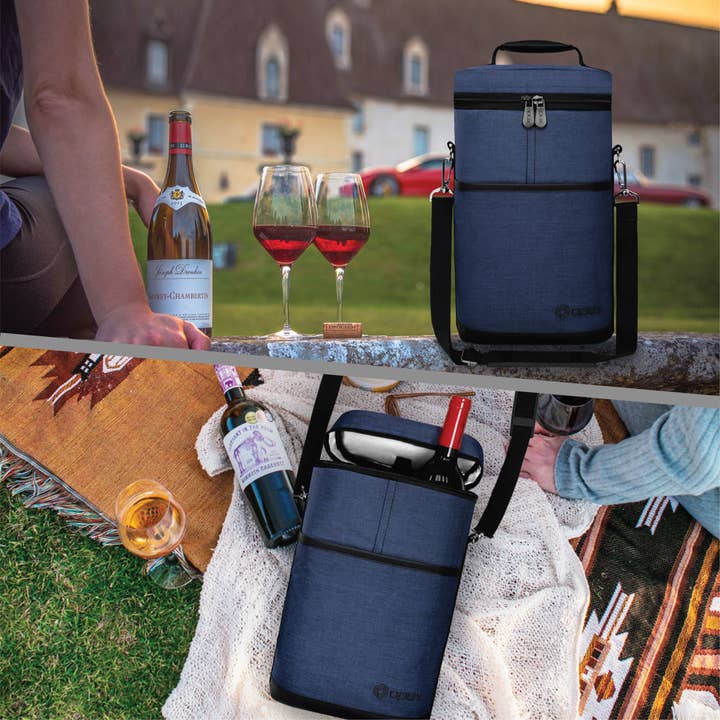 OPUX – Großhandel Weintasche – Weintragetasche für 2 Flaschen45