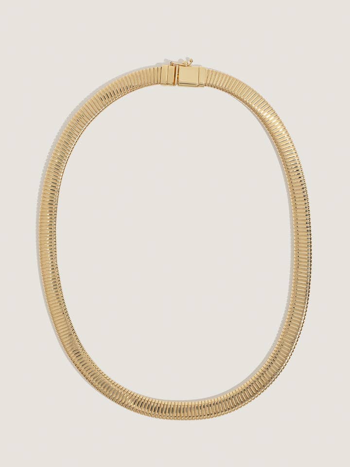 Collier Tubogas Plat Seraphina pour la vente par Kinn