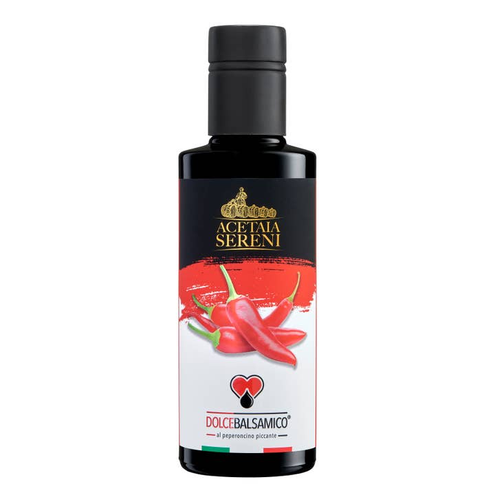 Sød balsamico med stærk chili - 250 ml for engroshandel hos Acetaia Sereni