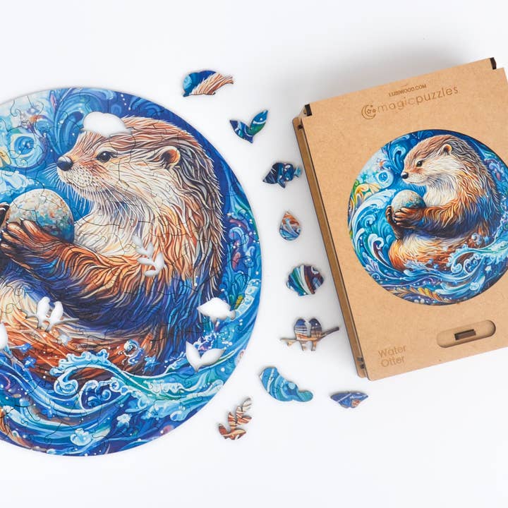 Water Otter Jigsaw A4 Premium Box for wholesale by Lubiwood