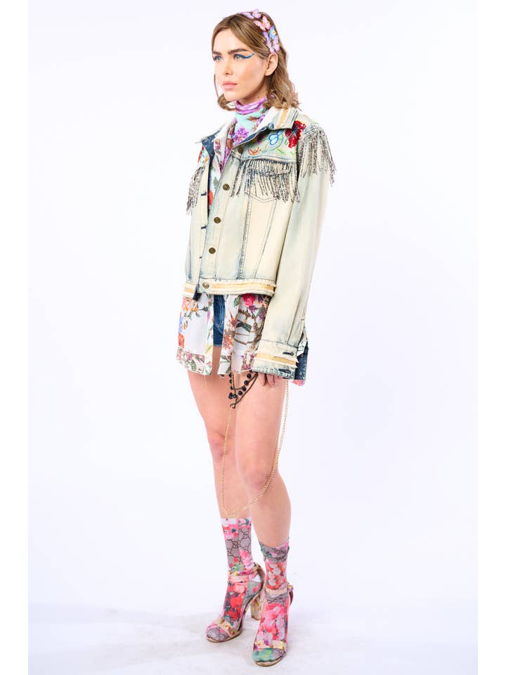 Country Queen Embellished Denim Jacket for wholesale on Faire12