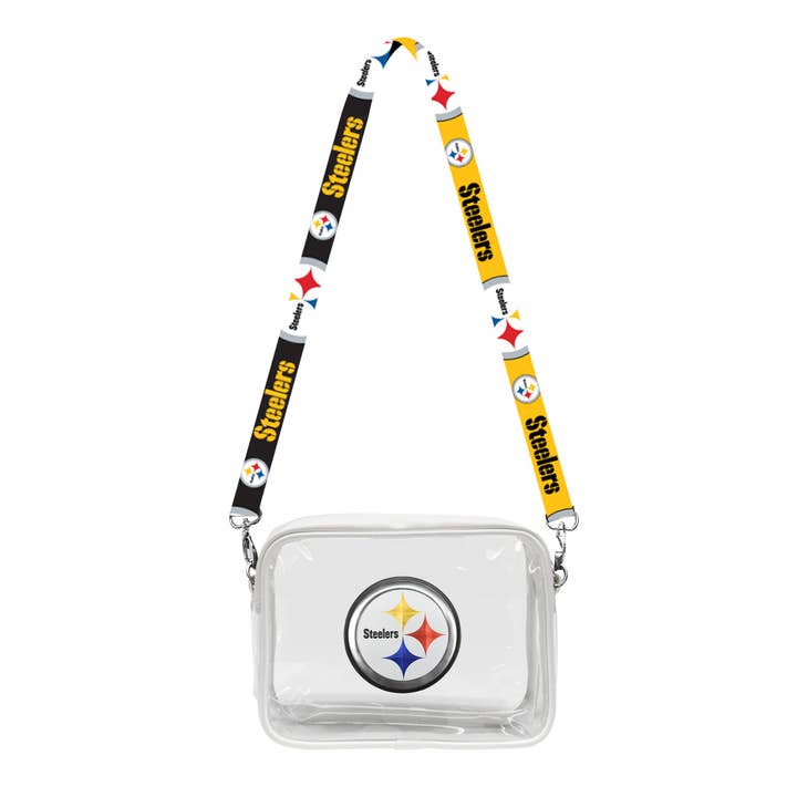 NFL Pittsburgh Steelers Clear Fanny Fan Purse for wholesale by Little Earth Productions