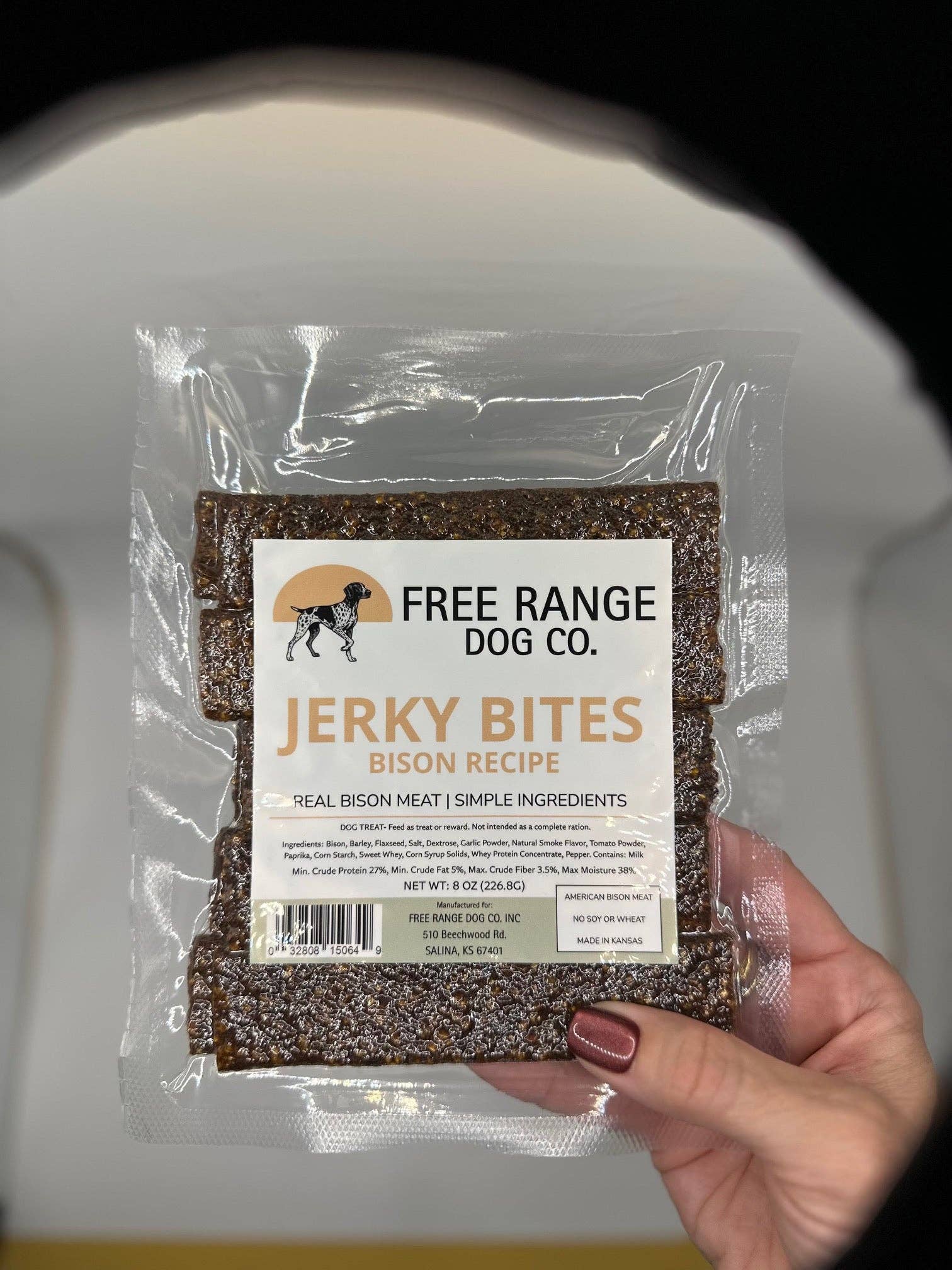 Free Range Dog Co - Wholesale Pet Treats - Dog - Bison Bites - 4 ounce package0