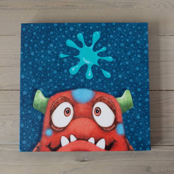 Borders Unlimited – wholesale Art print – 3 Piece Monster Splat Canvas Wall Art Set