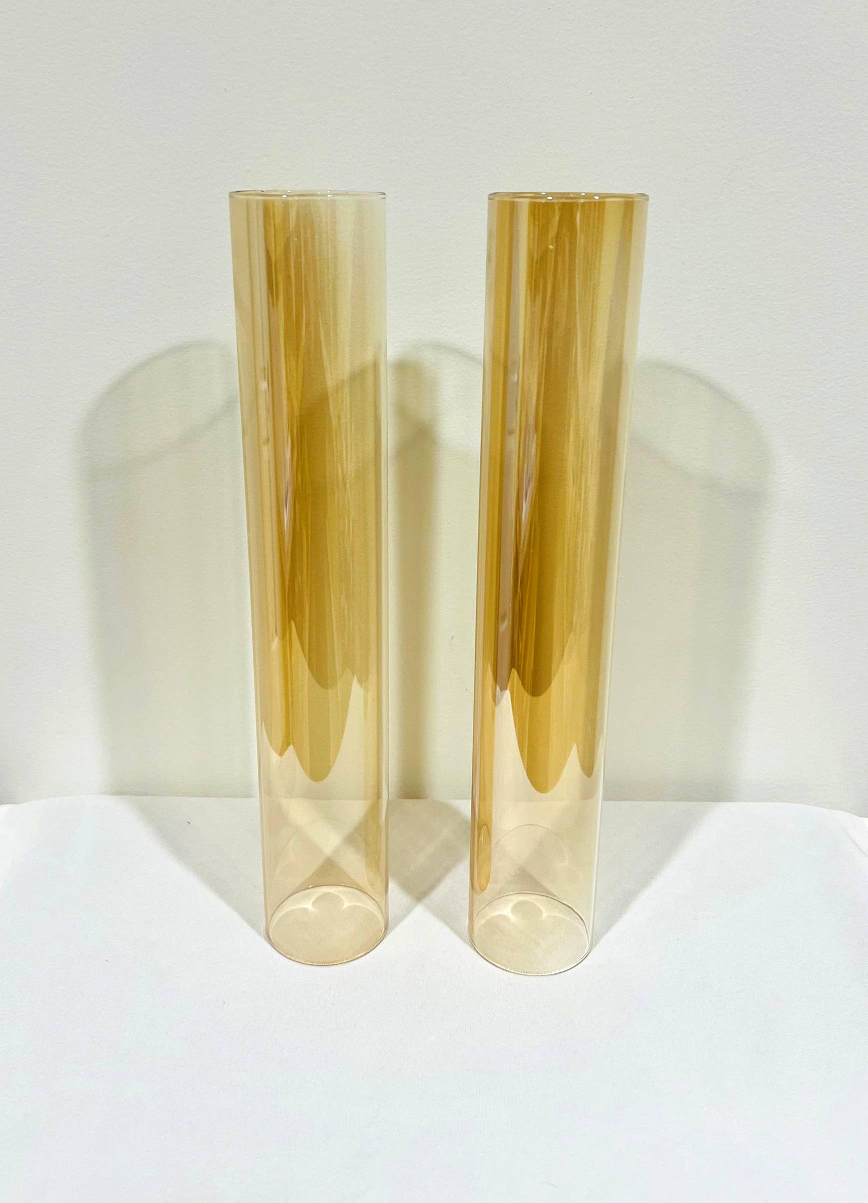 Sweet Home Deco - Vendita all'ingrosso Portacandele - Candelabro/Hurricane in cristallo ambrato a 3 bracci, altezza 102 cm3