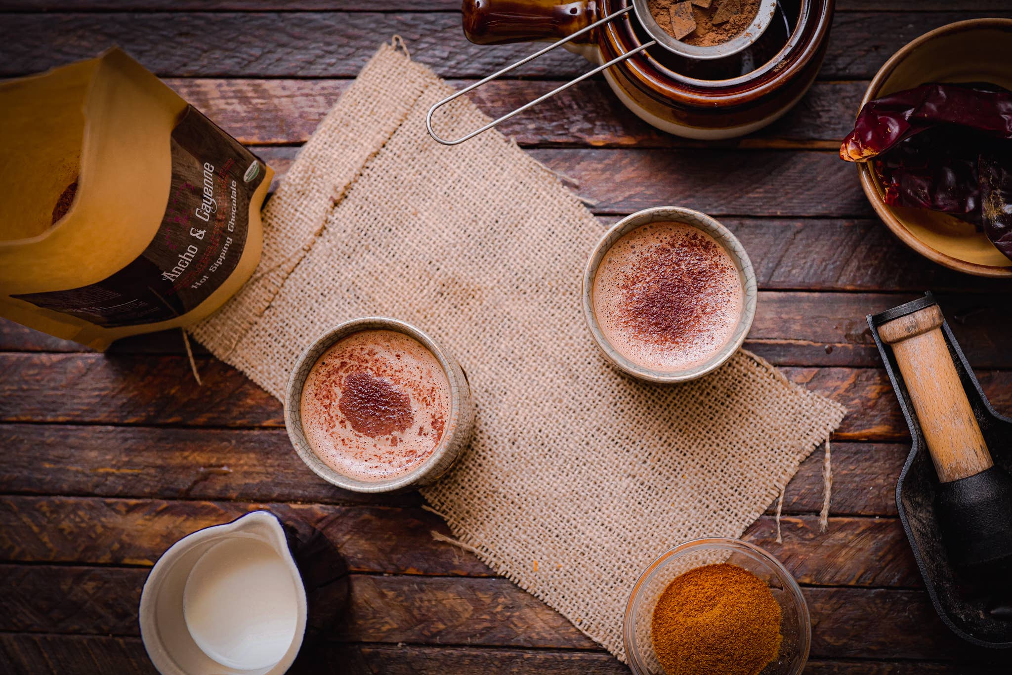 Chocolita - Wholesale Hot Cocoa Mix/Kit - Ancho & Cayenne Cacao drinking chocolate3