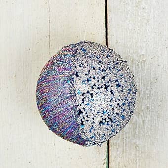 ISB79640- 4in Metalic Glitter Ball-BL-24/96 for wholesale by Impressive Enterprises, Inc.