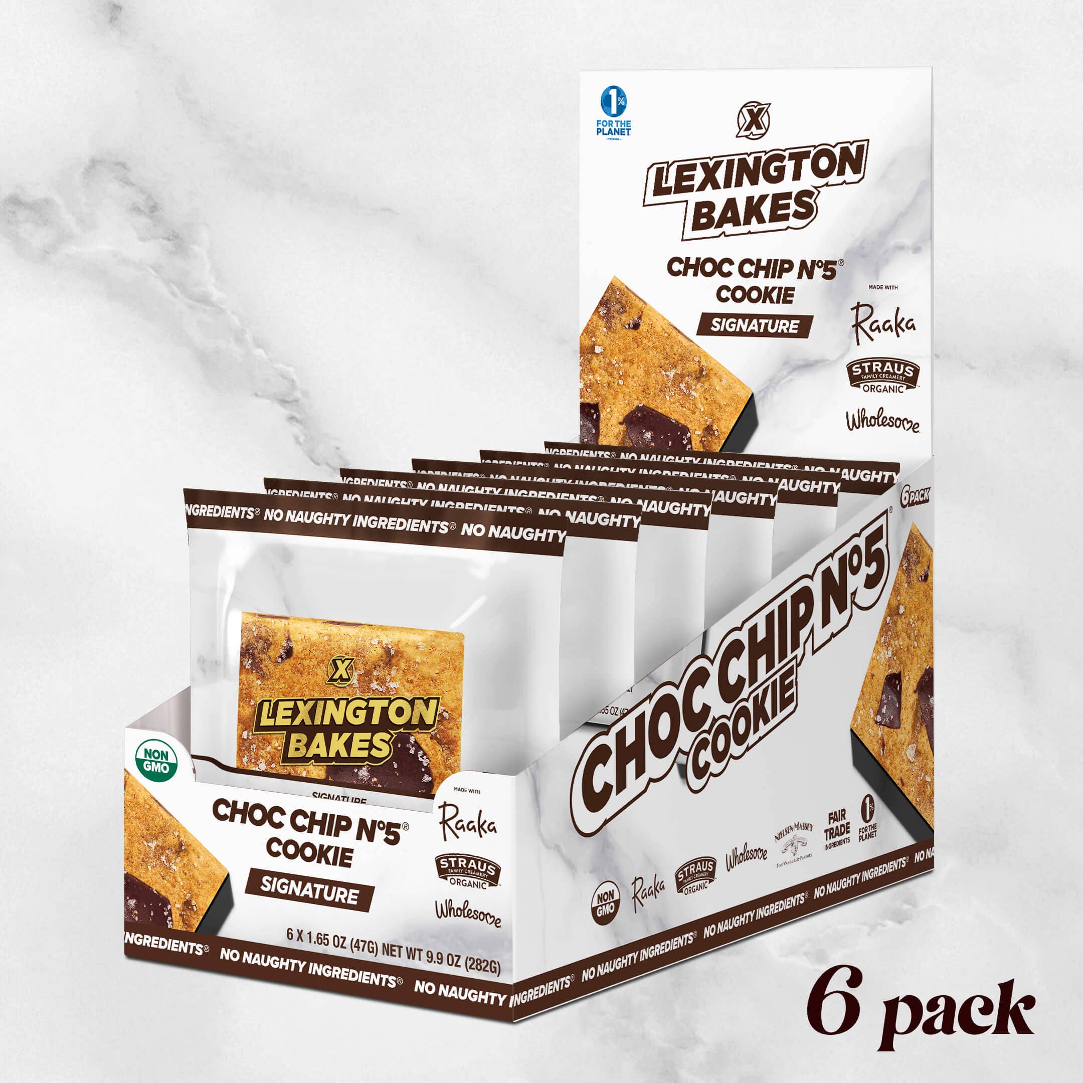 LEXINGTON BAKES - Wholesale Cookie - Choc Chip N°5® Cookies • 6 Pack1